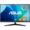 ASUS VY279HF Monitor Gaming Eye Care da 27" pollici, Full HD (1920x1080), IPS, 10 Hz, SmoothMotion, Tempo di Risposta 1 ms, AdaptativeSync, Filtro Luci Blu, Antisfarfallio, Antibatterico, Nero