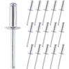 CHENGCKJ 150 pezzi Rivetti Alluminio, 4,8 x 16 mm Rivetti Ciechi, Rivetti Pop per Metallo, Plastica, Legno
