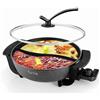 Food Party Hot Pot Elettrico Hotpot 6L Pentola Elettrica 220V 1200W Fondue Cinese Shabu Shabu Hotpot