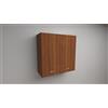 Alfredo Calandrelli PENSILE SCOLAPIATTI H 90xL 60xP 33 COMPLETO DI SCOLAPIATTI IN ACCIAIO INOX (NOCE)