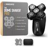 Manscaped Refining The Gentleman MANSCAPED® The Dome Shaver™ PRO Rasoio per uomini calvi - Design a cinque lame rotanti con tecnologia SkinSafe® e FlexAdjust, impermeabile, USB-C e ricarica wireless compatibile con Travel Lock