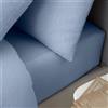 Catherine Lansfield Lenzuolo con angoli king size in cotone spazzolato blu