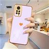 LENGRACE Cover per XiaoMi RedMi Note 11 Pro 4G / 5G,Custodia Design Modello Cardiaco Ultra Sottile Placcatura TPU,Colori Brillanti Specchio Silicone Antiurto Custodie Case Cover(Viola)