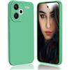 DESSEN Cover per Xiaomi Redmi Note 13 Pro+ Plus 5G - Silicone Custodia Antiurto Protezione Fotocamera Case Sottile e Morbida TPU Bumper Antishock Anti-Impronte, Verde