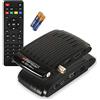 RED OPTICUM Ricevitore satellitare RED OPTICUM AX 300 mini V3 PVR I Ricevitore satellitare digitale HD - IR esterno Sensore con display a LED - HDMI - Alimentatore USB I 12V ideale per ricevitori da campeggio