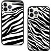 Phoona [2 Pezzi] Cover per Samsung Galaxy S21 FE 5G 6,4, Custodia Antiurto TPU Soft Gel Silicone Slim Flessibile Case Posteriore con Zebra Modello Disegni Matte Nero Case Protettiva