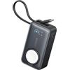 Anker MagGo Power Bank Magsafe per Apple Watch, Portatile e Compatta da 10000mAh 35W Max, Batteria Certificata, Cavo USB-C Incorporato, per iPhone 17 Pro Max/Serie 16-12, Samsung, iPad, AirPods(Nero)