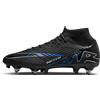 Nike Zoom Superfly 9 Acad SG-PRO AC, Soccer Shoe Uomo, Black/Chrome-Hyper Royal, 36 EU