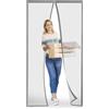 Meet Beauty Zanzariera Magnetica 60x210 cm per Porte, Upgrade Zanzariera Porta Finestra, Grigio Argento