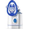 Flaem, Universal Plus, Aerosol Silenzioso per le Basse Vie Respiratorie, Macchina Aerosol Adulti e Bambini Certificata con Mascherine Soft-Touch e Custodia, Made in Italy, Phthalates e BPA Free