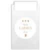 Plantvibes Fazzoletti Matrimonio Lacrime di Gioia - 100 Buste & 100 Adesivi - French Version White - Realizzati in Carta Naturale in Stile Vintage