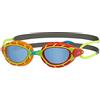 Zoggs - Occhialini da Nuoto Unisex-Youth Predator Junior, 6-14 Anni, Colore: Arancione/Rosso/Grigio/Verde/Inchiostro
