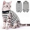 CITÉTOILE Body Gatto Postoperatorio Tuta di Recupero Antilamido Nero XS | Body Antilamido per Sterilizzazione e Ferite Addominali, Maglia Medica Traspirante, Sostituto del Collare Elisabettiano