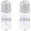 OTKARXUS Mangiatoia per uccelli per uccelli, 2 pezzi, distributore automatico di acqua per uccelli, per gabbia, bottiglia d'acqua per pappagalli, distributori di semi, accessori per pappagalli, parrocchetti