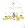 Fehn Musical Mobile Happy Dino Giocattolo musicale di aiuto al sonno del bambino con simpatici animali Carillon mobile con melodia, ninna nanna di Brahms, per bambini da 0 a 5 mesi