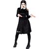 amscan 9917664 - Costume ufficiale da mercoledì Addams per Halloween, taglia: 38-42
