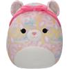Squishmallows SQCR05426 - Peluche ufficiale Jazwares di Michaela il leopardato arcobaleno, 30 cm