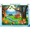 Ravensburger Verlag- Wenn Kleine Tiere Schlafen Gehen Ravensburger Puzzle per Bambini 05146-Puzzle con Cornice da 35 Pezzi, Motivo: Quando i Piccoli Animali Vanno a Dormire, Multicolore, 05146