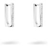 Liebeskind Orecchini a cerchio, 1,7 cm, Acciaio inox, zirconia cubica