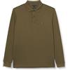 Tommy Hilfiger Uomo Maglietta Polo Maniche Lunghe Liquid Cotton Regular Fit, Multicolore (Army Green), L