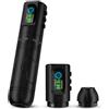 INKin Macchinetta Tatuaggi, Macchina Tatuaggi Wireless con 6 Corse 2,0-4,2mm und Display Digitale OLED, Kit Tatuaggi Professionale con 2 Batterie Sostituibili 1600mah per Lunga Tattoo Durata -INKflexo