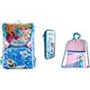 Jets Seven Zaino Sdoppiabile Big 28L Frozen Magia delle Stelle con Luci Led Schoolpack in omaggio Astuccio Frozen 3D e Sacca Zainetto Frozen Sport con Tasche Set Scuola Regalo