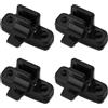 ECSiNG 4 Pezzi di Blocco per Finestrini Dell'escavatore 40 Mm Apriporta E Fermaglio per Finestrini in Vetro Compatibile con Kubota 155 161 163 165 Nero