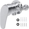 Tissting Miscelatore Rubinetto Doccia, G1/2In Rubinetti per Doccia Piccolo Valvola Corpo Maniglie Rubinetto Bagno Doccia Miscelatore Sistema Doccia Maniglie