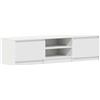 vidaXL Mobile Porta TV Minimalista con 2 Ante 2 Scomparti Aperti Armadietto Credenza Multimediale Bassa Bianco 140x40x35,5 cm in Multistrato
