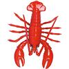 Moses. wackel Magnet Hummer | Decorazione Magnetica per la Cucina, Metallo, Rosso, 12.5 x 9 x 3.5 cm