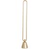 Riffelmacher & Weinberger 11995 Spintacandela in Metallo, 25 x 4 cm, 1 Pezzo, Champagne Opaco, Gold