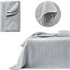room99 Leila Elegante copriletto in grigio chiaro, 170 x 210 cm, versatile come copriletto o copridivano, coperta per letto e divano, trapunta stile ideale come bedspread