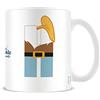 Pyramid International Disney - Tazza da caffè in ceramica con lettera dell'alfabeto (Hfor Happy Design), 325 ml, in confezione regalo Disney, prodotto ufficiale, marrone, bianco