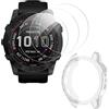 ToVioc [3+1 Pezzi Pellicola Protettiva Compatibile con Garmin Fenix 7X 51mm / Fenix 7X Solar/Fenix 7X Sapphire Solar, [Anti-Graffio] [Alta Definizione] Cover Fenix 7X Custodia TPU - Trasparente