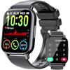 aycy Smartwatch Uomo Donna con Effettua o Risposta Chiamate, 1.85 Orologio Smartwatch, Contapassi Sonno Cardiofrequenzimetro, 112 modalità Sportive, IP68 Smart Watch per Android iOS