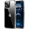 HOOMIL Cover per iPhone 12 Pro Max 6,7 Pollici, Custodia Anti-Ingiallimento, Antiurto e Anti-Graffi, Retro Rigida Trasparente - Crystal Clear