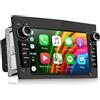 CAMECHO [Wireless]CAMECHO 2+64G Android 13 Autoradio con CarPlay/Android Auto/HiFi per Opel Corsa d/Astra h/Zafira b/Meriva/Vivaro,7 Pollici Capacitivo TouchScreen Car Radio WiFi GPS Bluetooth FM RDS-Nero