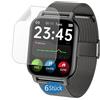Frgnie Pellicola protettiva compatibile con Popglory Smartwatch da 1,85 pollici (confezione da 6) HD TPU Pellicola Protettiva per P66 Smartwatch da 1,85 pollici