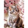 CEOVR Gatto Diamond Painting Kit Completo,Fiori Pittura Diamante,Animale Diamond Painting Adulti Adulto,30x40 cm Pittura Diamante 5D,Kit per Pittura Diamante Mosaico 5D,Gatto Sotto L'albero