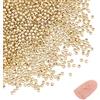 UNICRAFTALE 1000 pz 2mm 304 Perline Distanziali in Acciaio Inossidabile Perline Sfuse Rotonde Dorate Perlina A Crimpare in Metallo Piccola Perlina Rondelle Vuota Liscia per Braccialetti Fai da Te