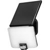 Miratic Faretto Led da Esterno Solare 10W Luce Esterna con Sensore di Movimento 1200lm 4000K Luce Solare Led Esterno Montaggio a Parete 3000 mAh IP54 Colore Nero