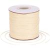 Bestewelry Cordoncino in poliestere cerato, 169 metri, 0,5 mm, filo per perline per la realizzazione di gioielli e bracciali, macramè, cuoio, colore beige