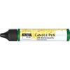 KREUL 49710 - Penna per candele, verde, 29 ml, penna per candele con punta fine per dipingere, vernice con cera d'api per decorare e dipingere le candele