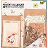 folia 9383 - Set calendario dell'Avvento Falala, 97 pezzi fai da te per creare un calendario dell'Avvento personalizzato con eleganti sacchetti regalo