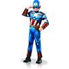 Rubie's Rubies - AVENGERS Ufficiale - Costume di lusso Capitan America 5-6 anni