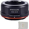 PHOLSY Adattatore Manuale Compatibile con Obiettivo OM su Z Fotocamera | Compatibile con Obiettivo Olympus OM e Fotocamera Nikon Z, Olympus a Z, OM su Z, OM a Z