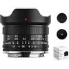 ZTIANFOTO SGimage 7.5mm F2.8 Obiettivo Fisheye ultra-grandangolare Obiettivo per fotocamere con attacco Micro 4/3 | Leggero 326 g | Struttura in metallo, fotografia del cielo stellato, campo visivo di 170°