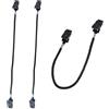 PTJJXA 3 Pezzi Clip per Cappello, 30cm Clip Antivento per Cappello, Cappello Fermacorda, Fermi per Cappelli con Cordino per Pesca Canottaggio Viaggi Campeggio Escursionismo Caccia, Nero (B)
