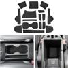 CDEFG Compatibile con Jeep Renegade Facelift 2019-2023 2024 tappetini in gomma per console centrale, tappetini antiscivolo in gomma tappetino Renegade 2024 accessori (nero)