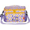 Legami - Isolierte Lunch-Tasche, Thema Daisy, Thermotasche für Mittagessen, Großes Fassungsvermögen 7,7 Liter, Verstellbarer Schultergurt, 28 x 17 x 15 cm